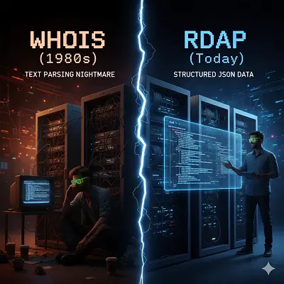 RDAP: O Sucessor do WHOIS (E por que você deveria parar de sofrer com o passado)